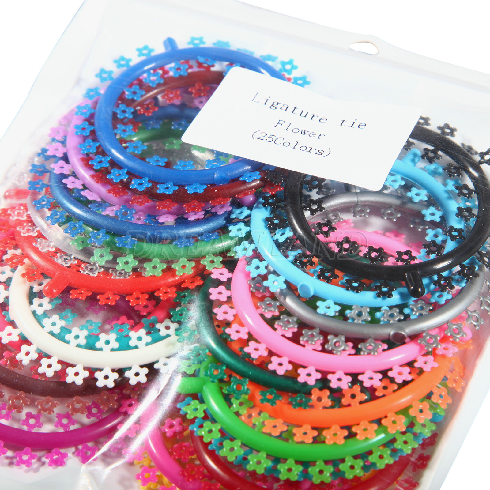 Dental Orthodontic Cartoon Ligature Ties O-Ring Elastic Bands Braces 1000 ties