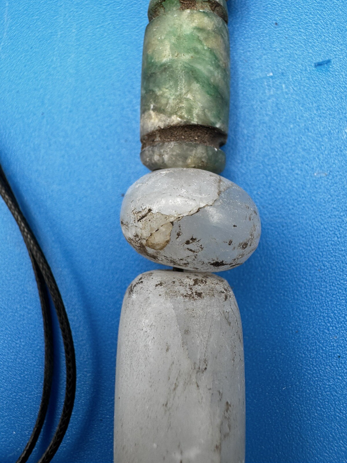 Tula Hidalgo Pre Columbian Toltec Alien Stone Carving Pendant Ojuelos