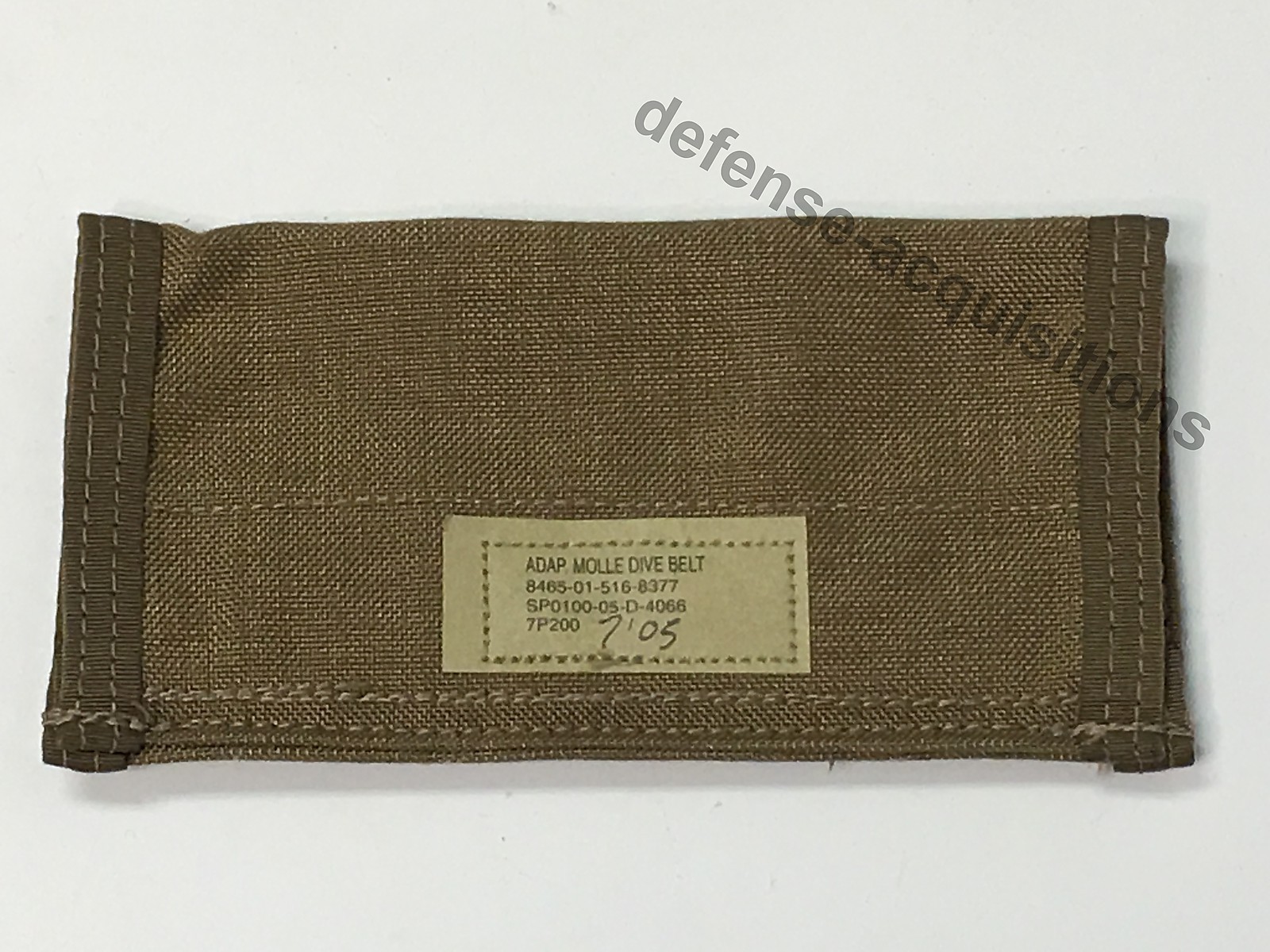 NEW US Military MOLLE Dive Belt Adapter MOLLE Adapter COYOTE 8465-01-516-8377