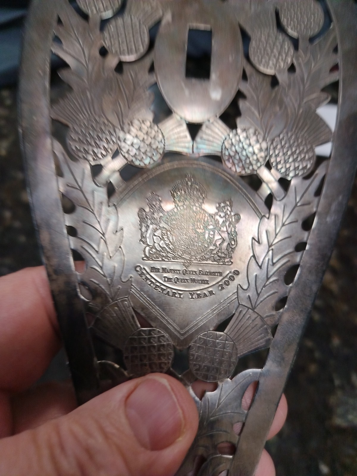 British English Scotland Scottish 1880 Thistle Basket Hilt Guard Part Repo