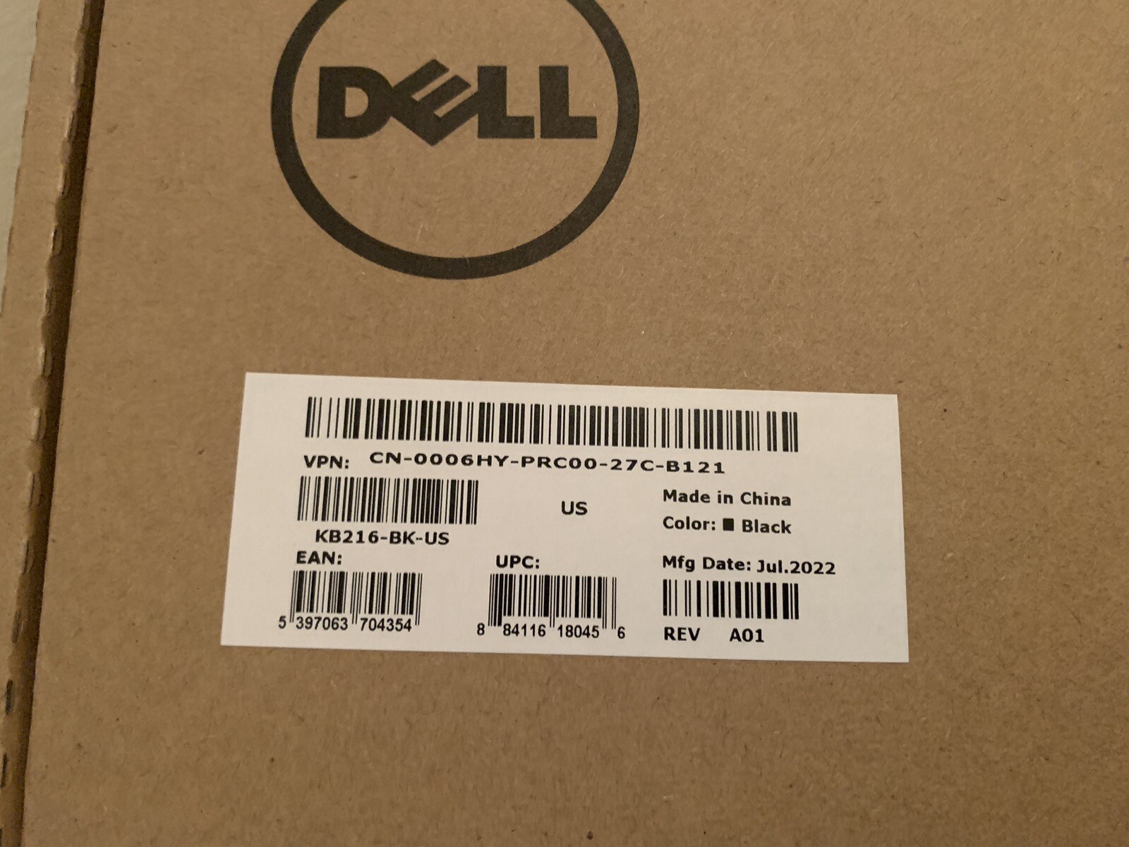 Lot of 10 New Dell Keyboard KB216 USB 104- Key Keyboard & 10 Dell MS116USB Mouse