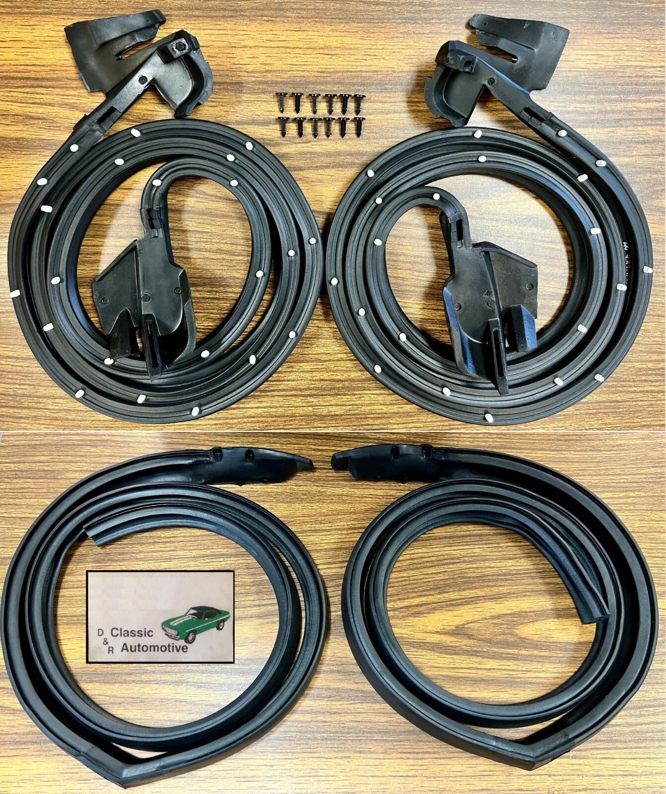 69-72 Chevelle Weatherstrip Coupe 4pc Kit Door Roof Rail Skylark Cutlass A BODY