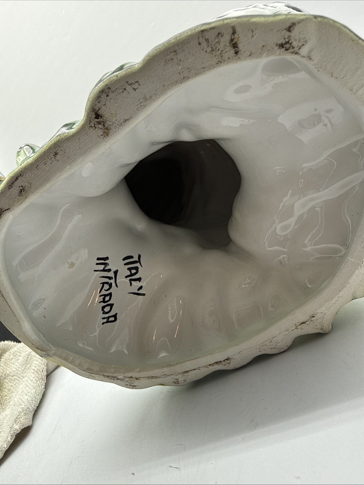 Stunning Speckled Rooster Sculpture-Italy Intrada Ceramic-16"H