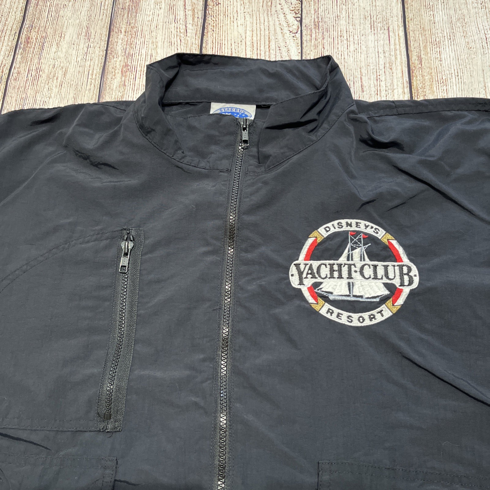 VINTAGE Disney Jacket Mens XL Yacht Club Resort International Sailing 90s Y2K