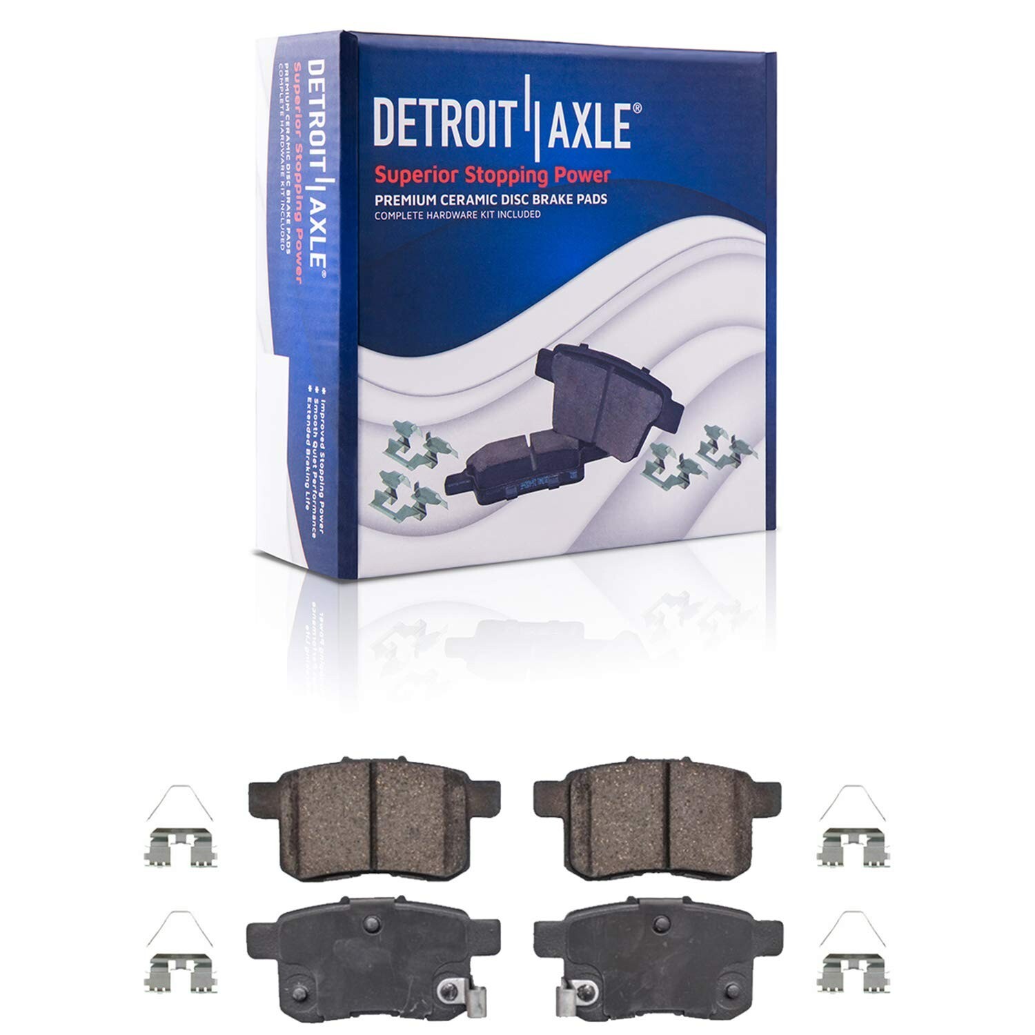 Front Rear Drilled Rotors and Ceramic Brake Pads for 2013 - 2021 Honda Accord