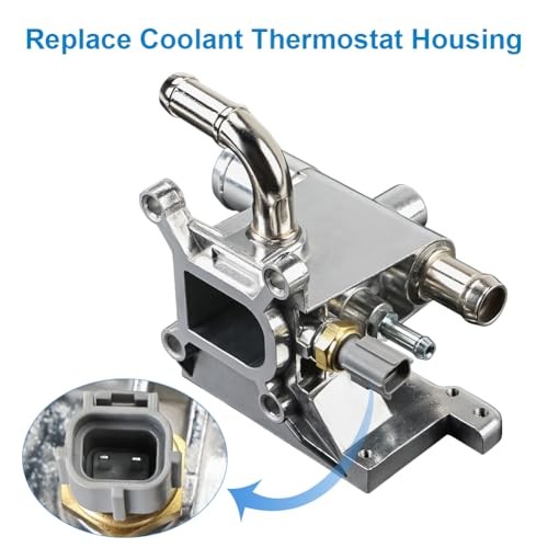 Aluminium Engine Coolant Thermostat Housing Compatible with 2006-2015 Mazda 3