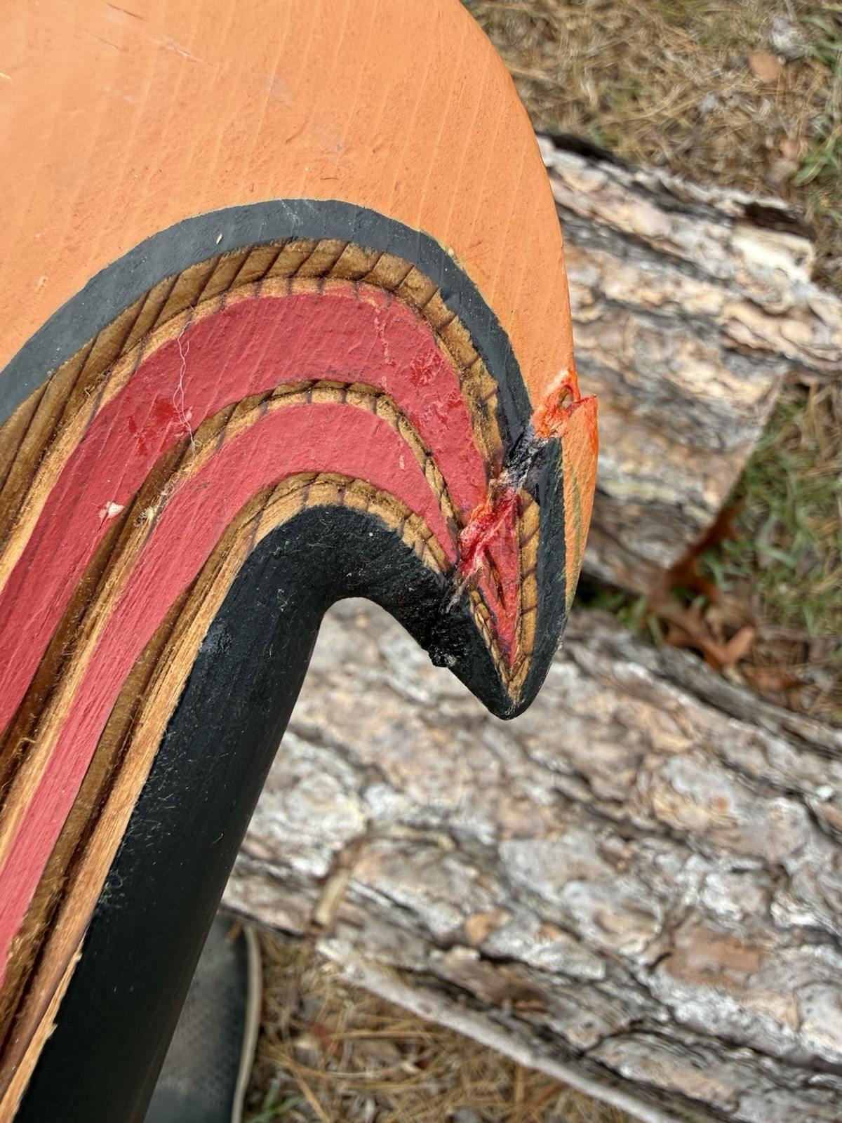 Northwest Coast Large Cedar Carved Eagle 🦅 Rattle Signed WT