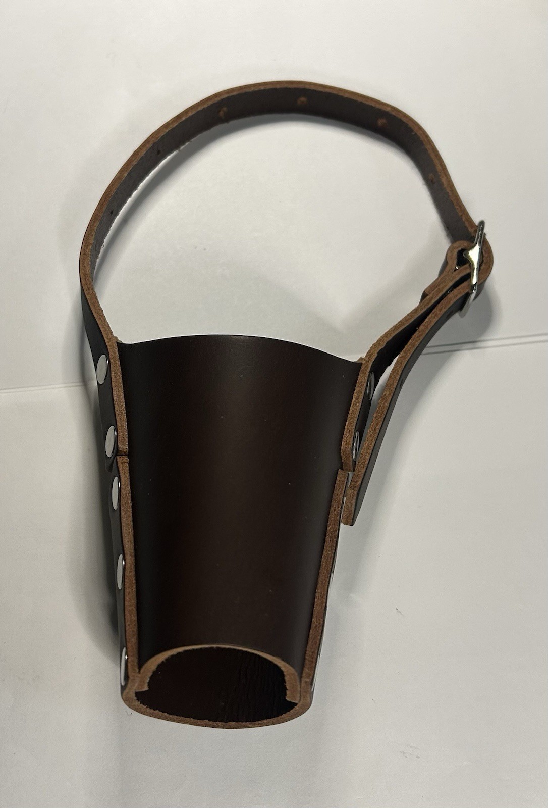 JorVet Leather Dog Muzzle Medium Brown Professional Vet Quality J0230C NEW