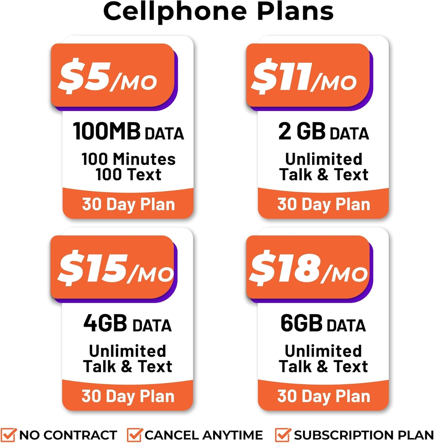 SpeedTalk Mobile Pre-Paid SIM Card Starter Kit – No Contract Wireless Plans...