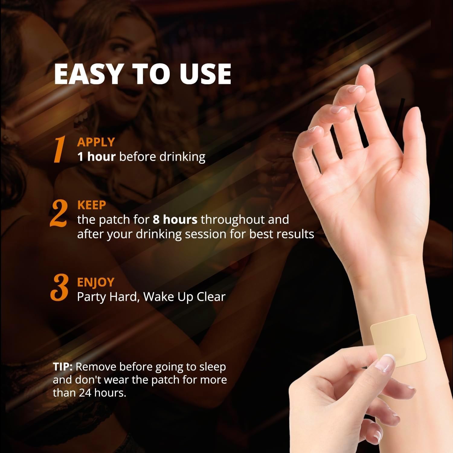 Party Relief Patches - Use Before Drinking - Fast Recovery 42 patches Exp 8/26