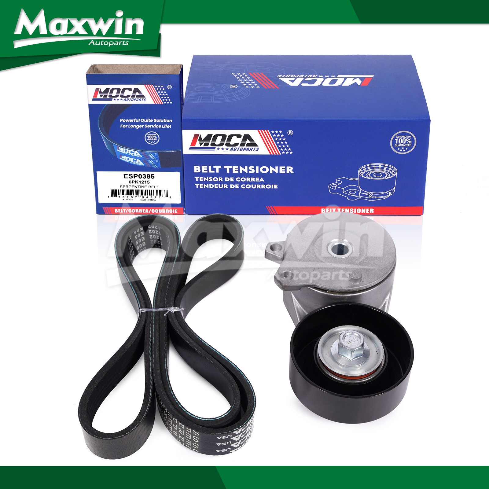 Serpentine Belt Drive Component Kit Fit 2013-2019 Nissan Sentra 1.8L