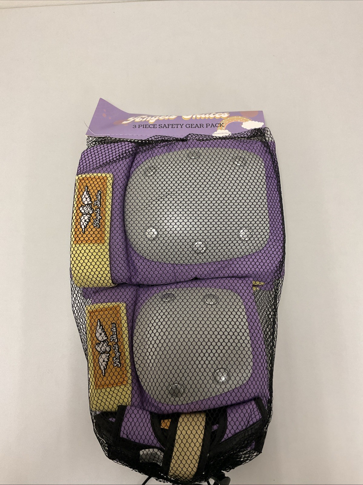 Angels Skates 3 Piece Safety Gear Pack W/Wrist, Elbow & Knee Guards Adult M