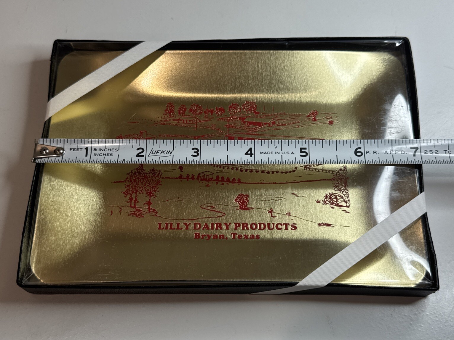 Vintage Lilly Dairy Products Tray / Bryan Texas / Milk Dairy Advertising / New