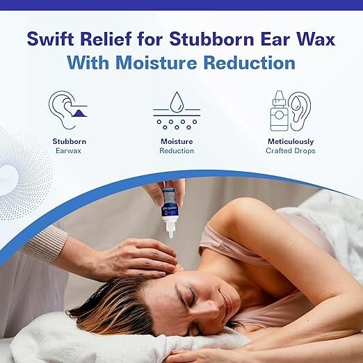 Organic Ear Wax Removal Drops for Clogged Ears Earwax Removal Liquid Remedy
