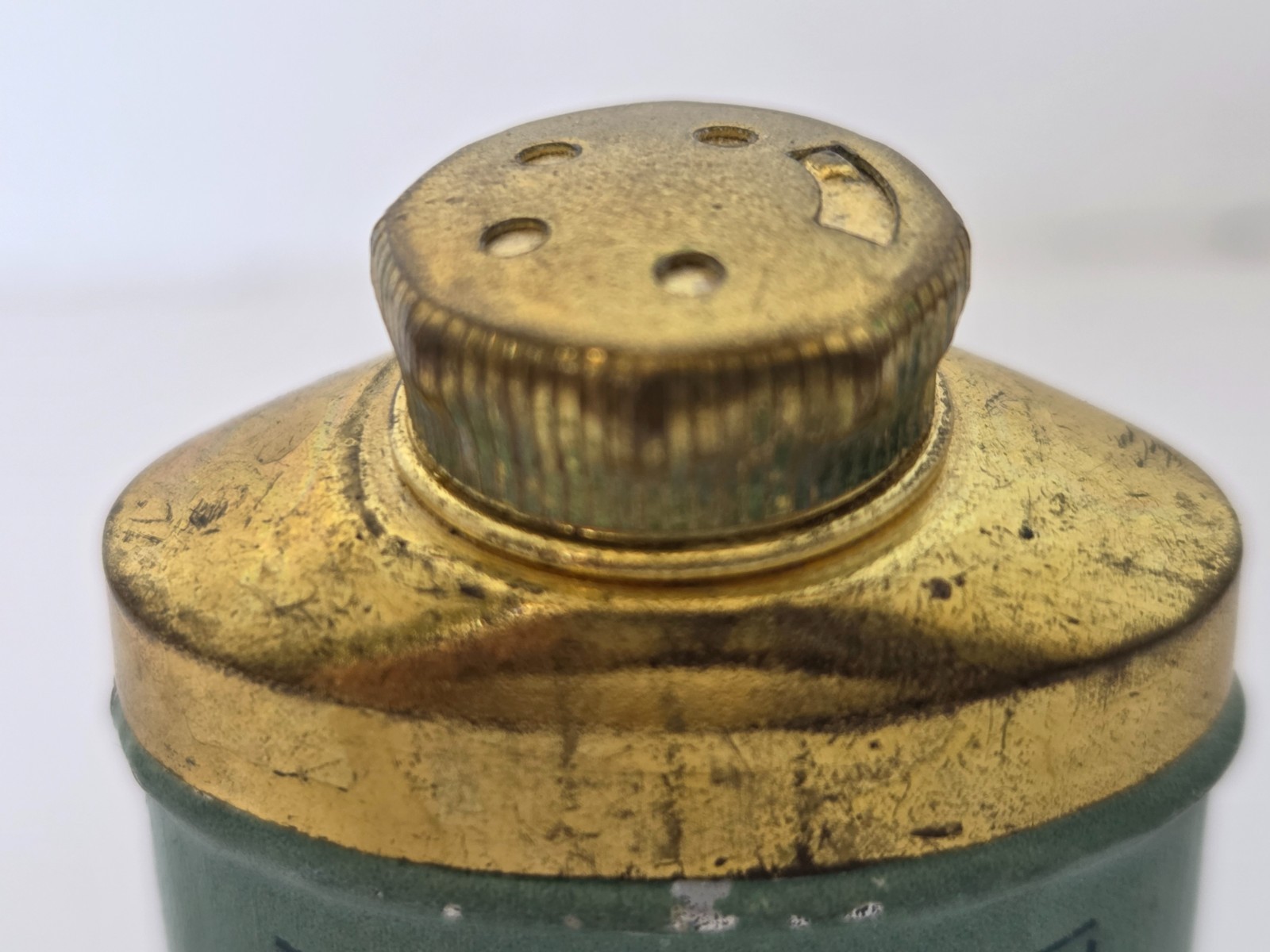 VINTAGE COLGATE'S BABY SAMPLE TALC TALCUM POWDER TIN ADVERTISING