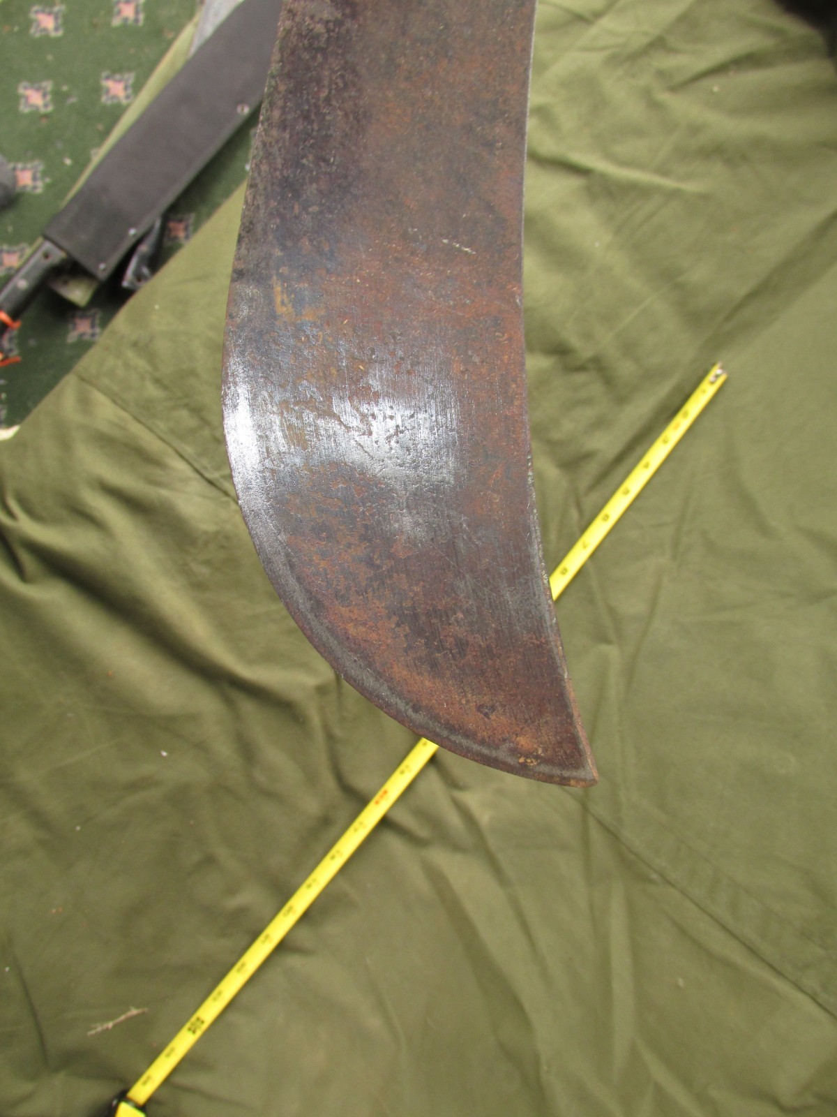 Vintage Collins & Co. Legitimus Machete 24" long, (18" BLADE, 6" Wood Handle)