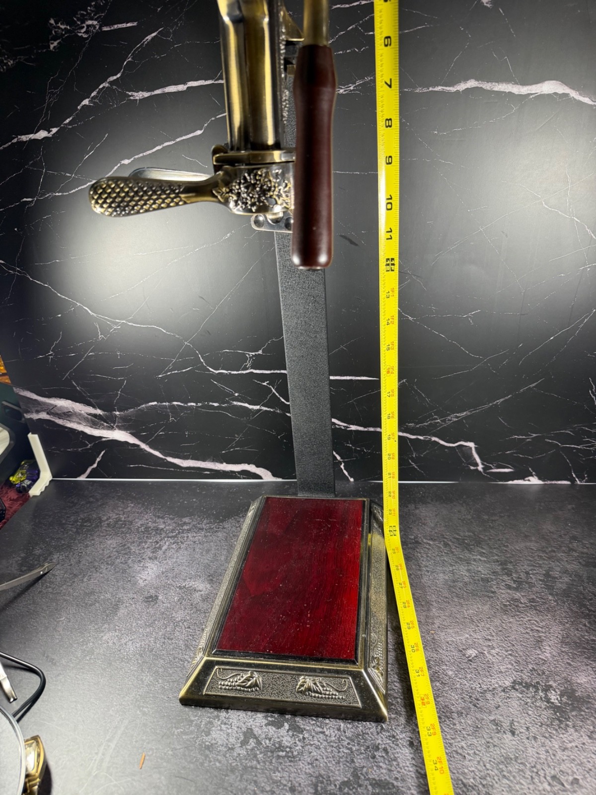 Vintners Reserve Bartop Wine Bottle Opener with Cork Screw & Table Top Stand