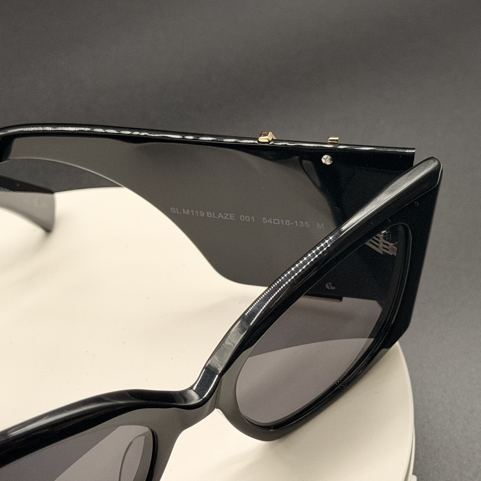 Saint Laurent SL M119 Blaze Oversized Black Sunglasses 54mm - Ships Today