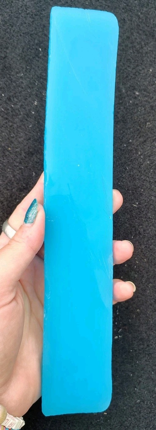 Glass Slab Sky Blue Tiffany Blue Cabochon Bead Flint Knapping Display