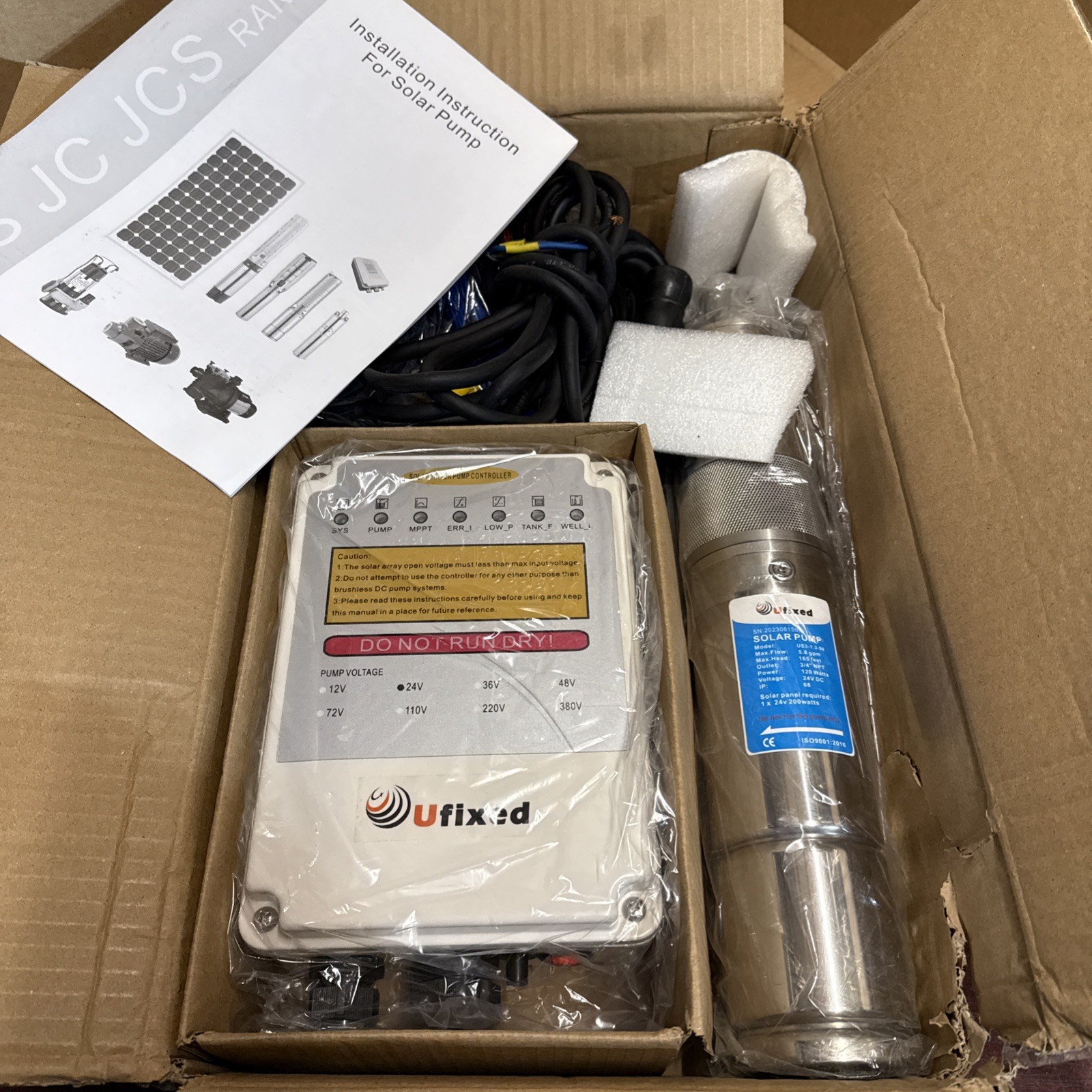 Ufixed Solar Well Pump Kit US3-1.3-50