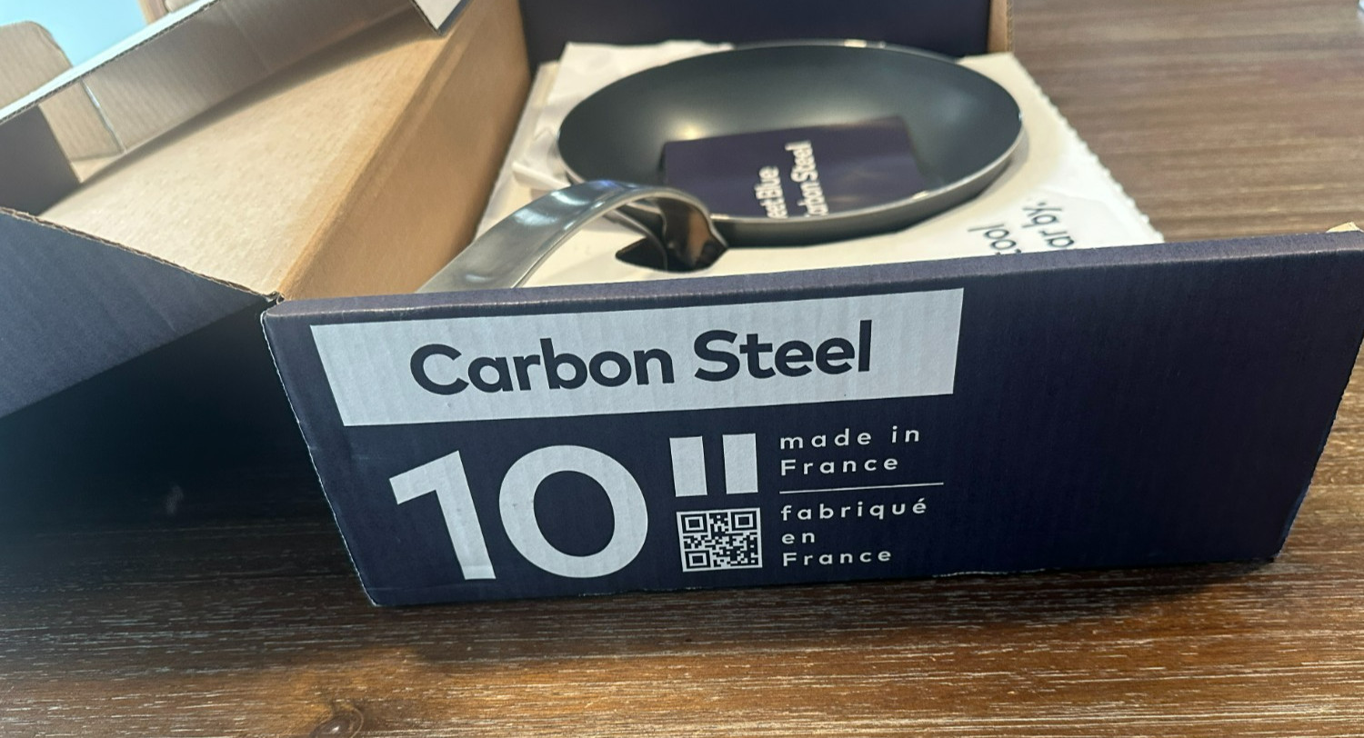 Made In Seasoned Blue Carbon Steel 10" Fry Pan France