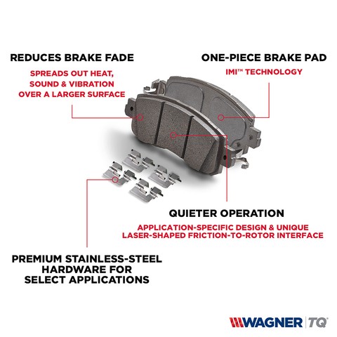 Wagner Brake Disc Brake Pad Set P N Qc1411