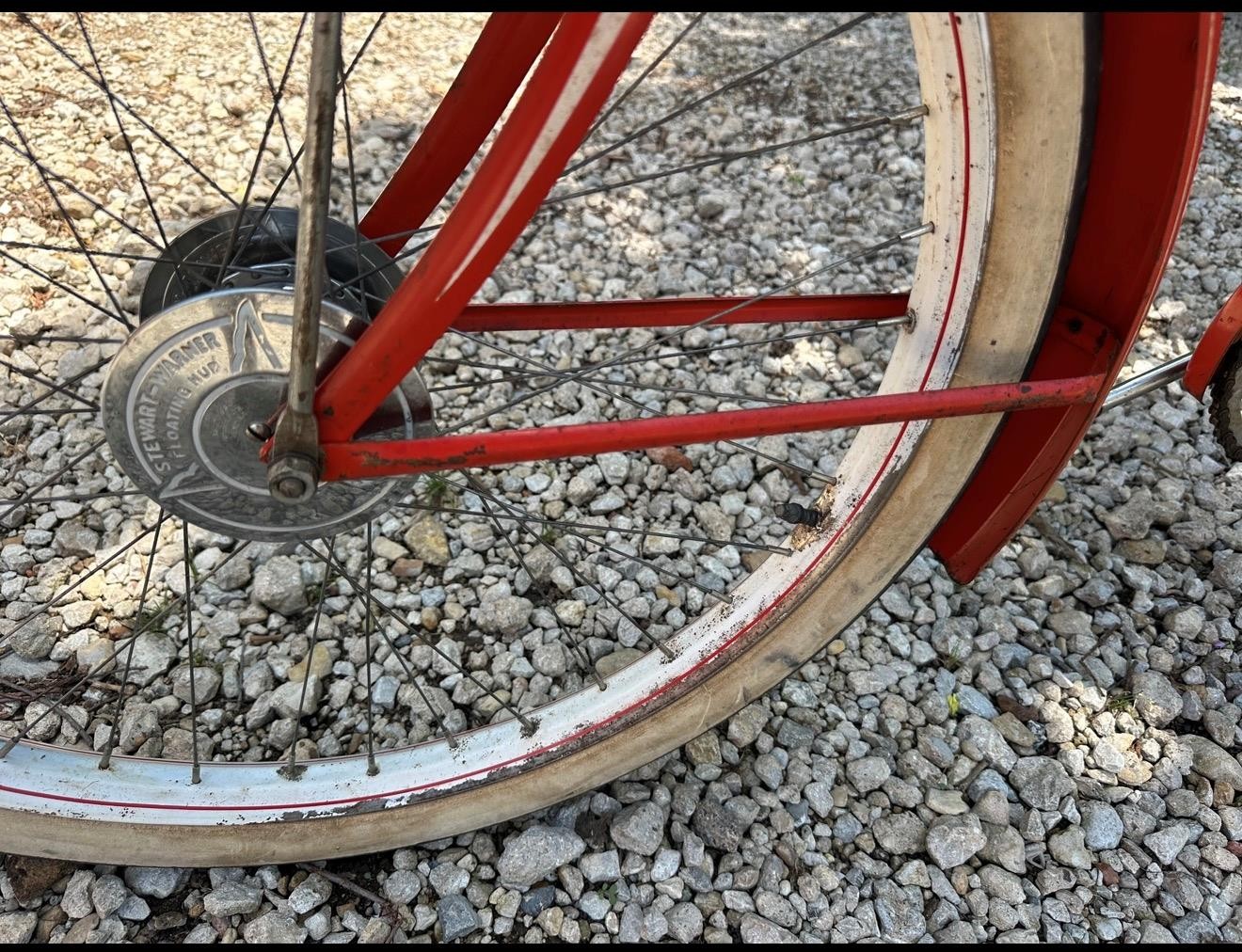 original prewar 1941 Sears Elgin Bicycle Floating front hub