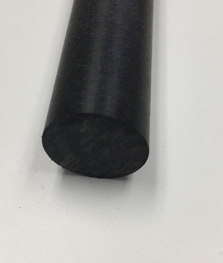 Delrin Acetal Rod Black 1" x 24" (1 Pack) Bushings Bearings (1" dia.)