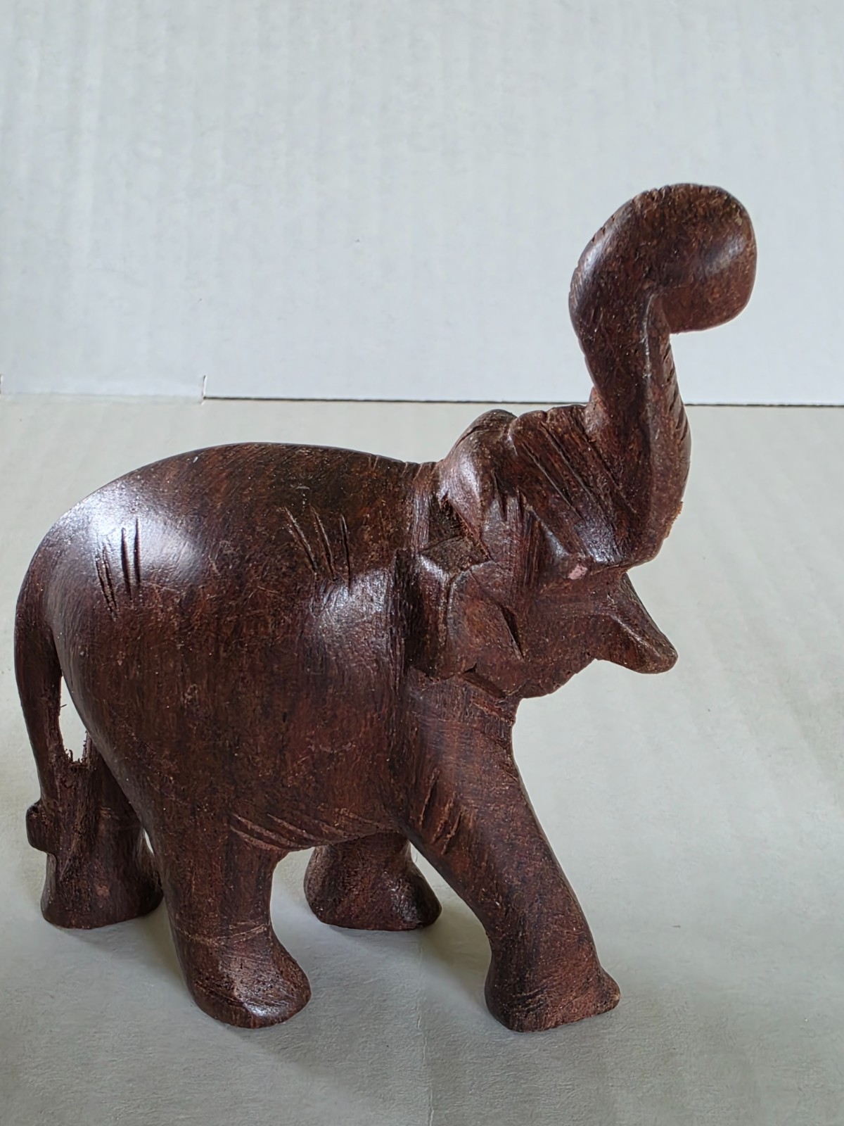 Three elephant figurines