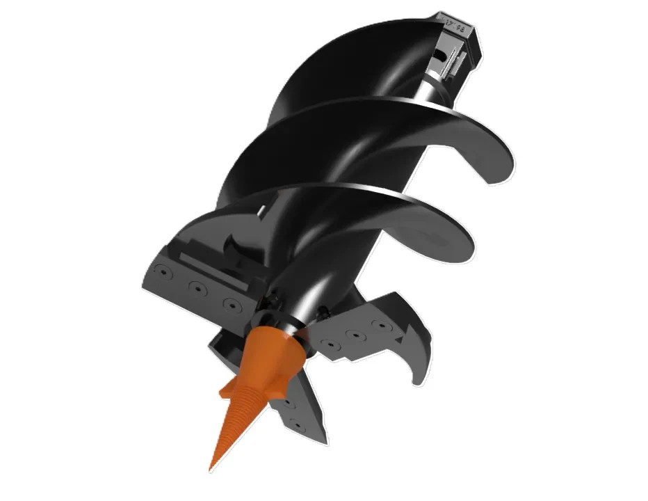 Lowe 12 in Auger Stump Planer Bit 2 in Hex, New Post Hole Digger