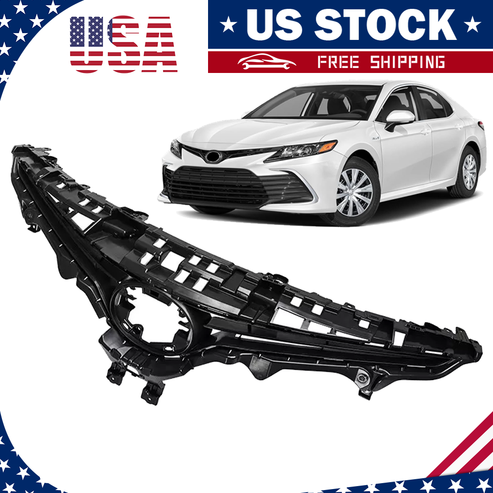 Black Upper Grille For 2021 2022 Toyota Camry SE XSE Front Bumper Grill Assembly