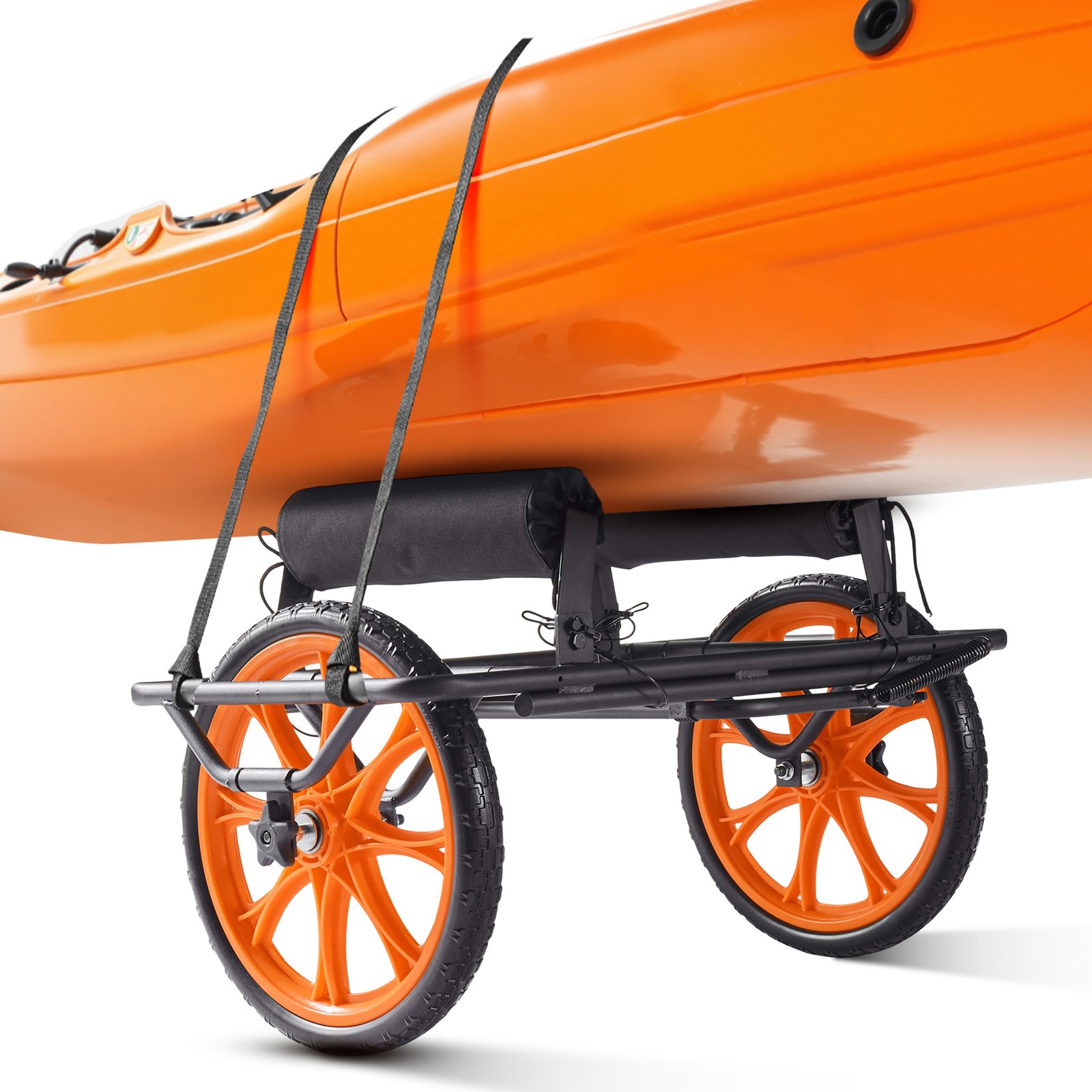 Uimoso Detachable Kayak Carrier with 330 lbs Capacity and 15-inch Rubber Wheels