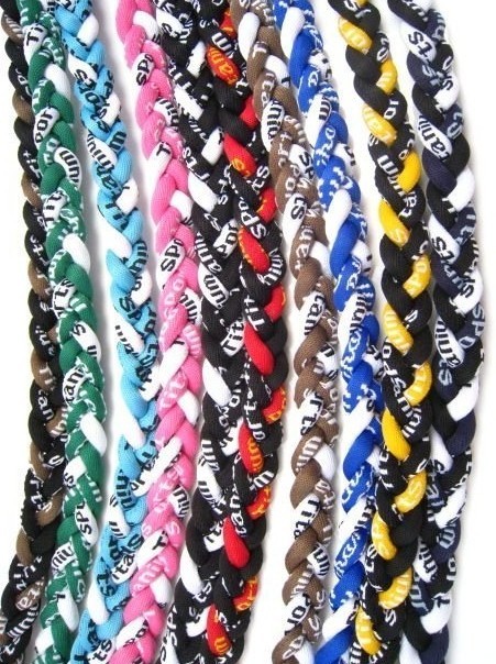 Choose Your Size 24" and 20" Tornado Twist Titanium Sports Baseball Necklace