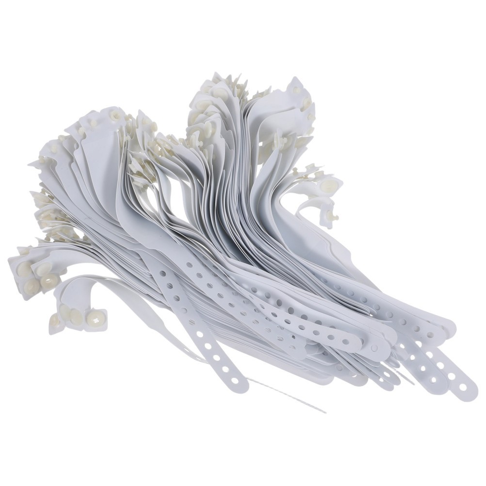 100 Pcs Patient Bands Hospital Wristbands Identification Bracelets