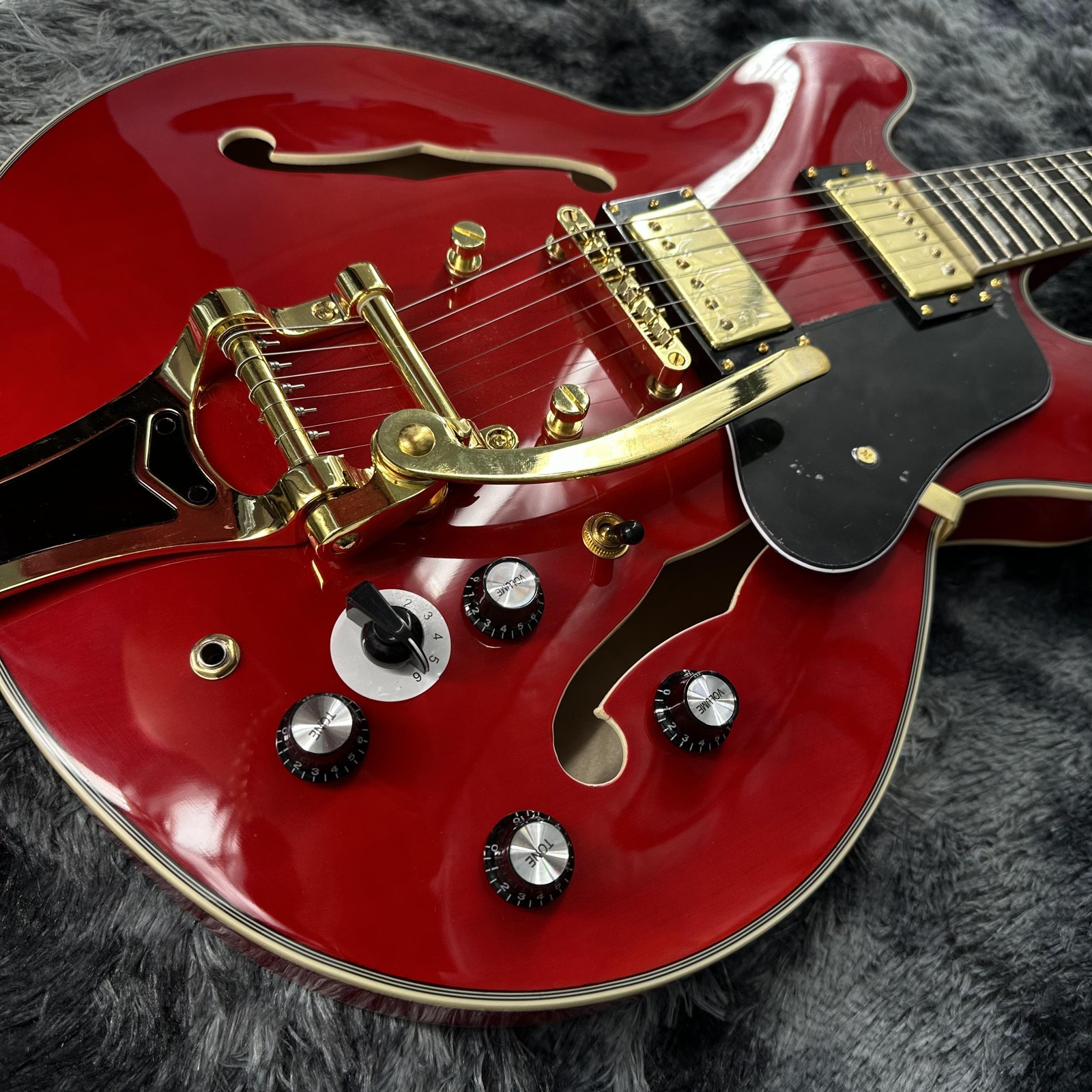 Back to the Future"1955"ES-345 Cherry Red Electric Guitar Rosewood Fingerboard