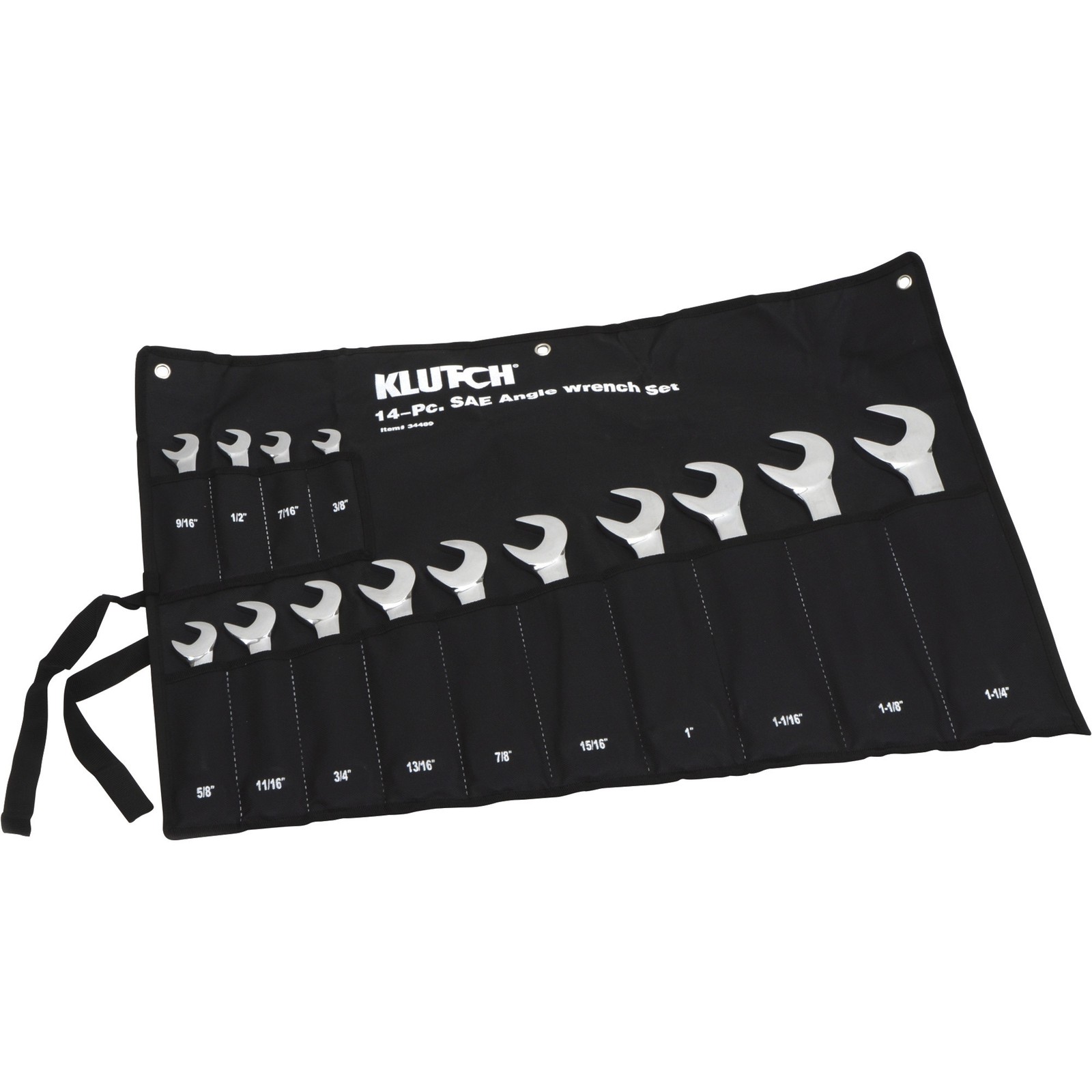 Klutch SAE Angle Wrench Set, 14-Pc.