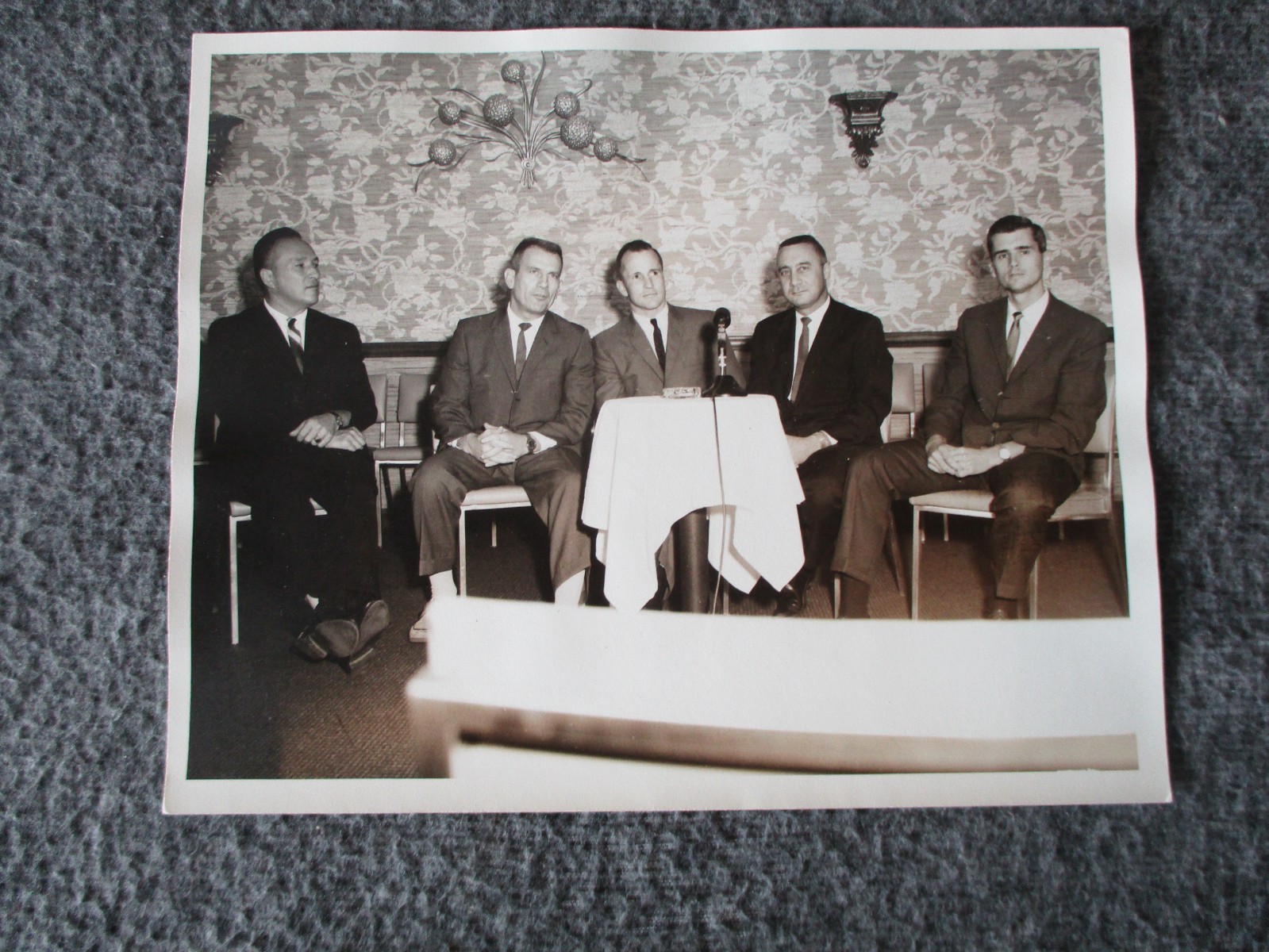 1966 NASA APOLLO 1 PHOTO ORIG GELATIN-ASTRONAUTS KILLED- GRISSOM/CHAFFEE/WHITE