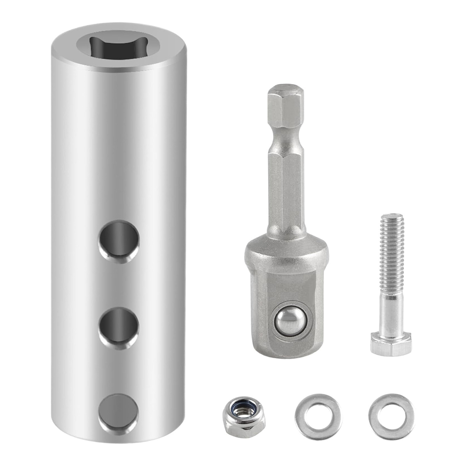 Trailer Jack Electric Drill Adapter with 1/2 Inch Socket Adapter Bit Set NEW