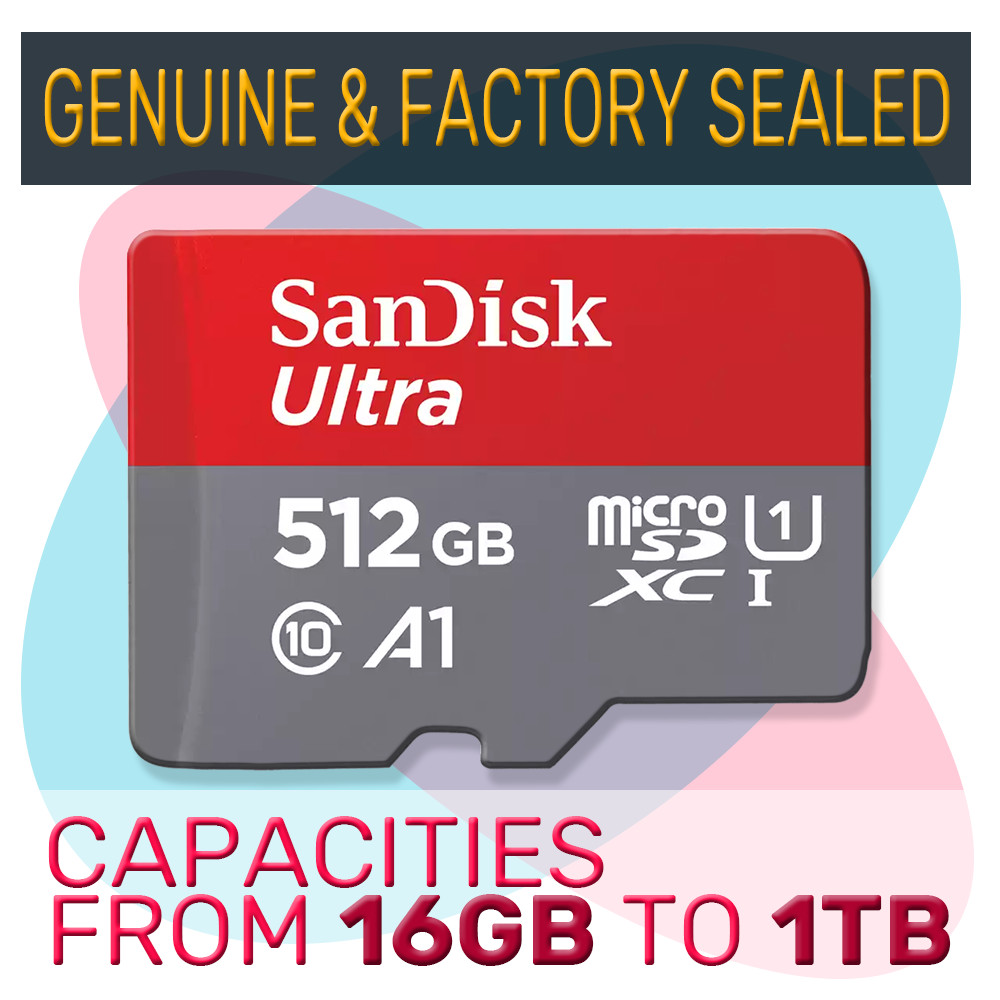 SanDisk Micro SD Ultra Memory Card 16GB 32GB 64GB 128GB 256GB 512GB 1TB TF LOT