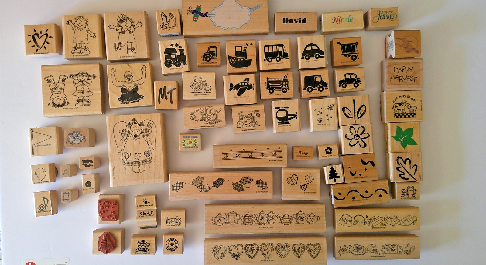 Rubber Stamps of all kinds Cars, People, Flowers, Animals & More for Art Craft