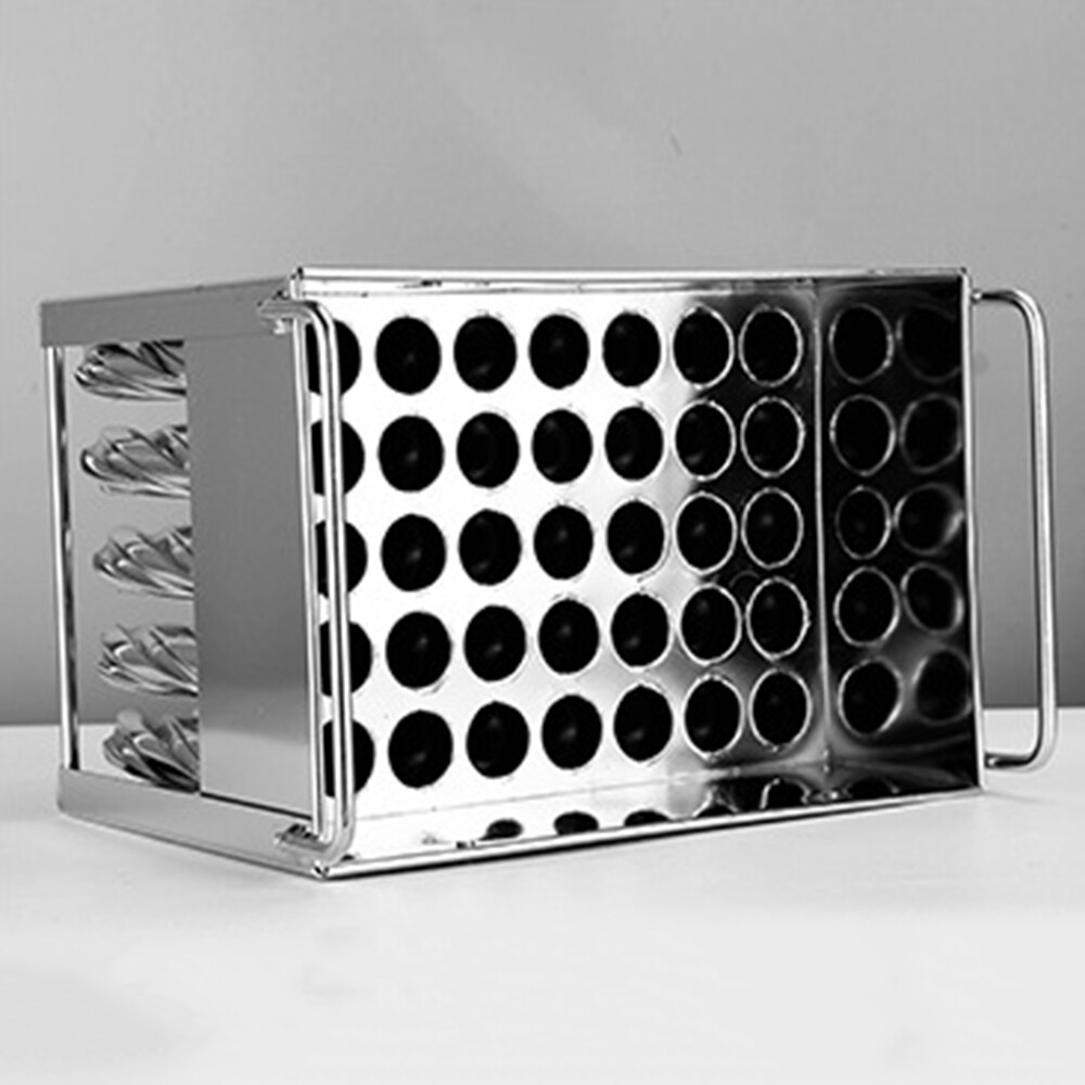 40pcs Stainless Steel Molds Ice Lolly Ice Cream Stick Holder Commercial