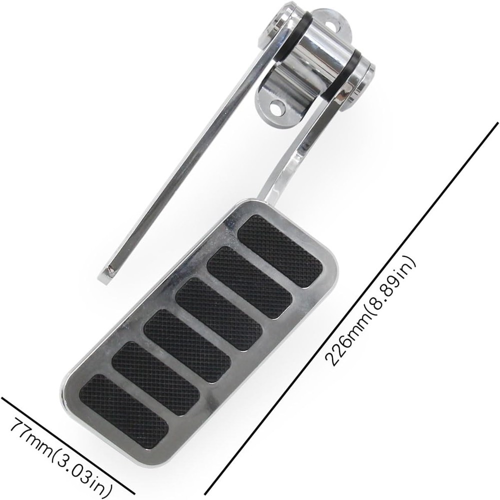 Street Hot Rat Rod Gas Pedal Firewall Mount Throttle Polished Aluminum Universal
