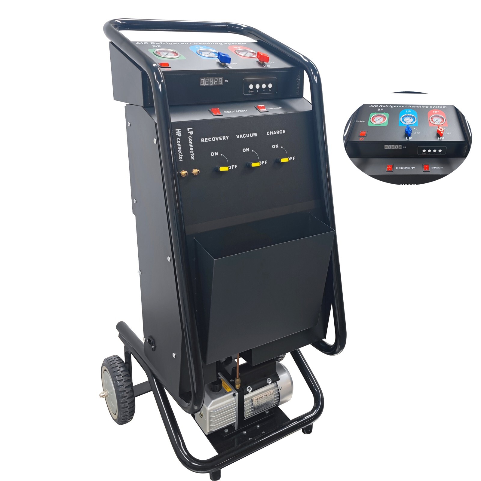 Car Air Conditioner A/C Refrigerant Filler Recovery Recycling Recharging Machine