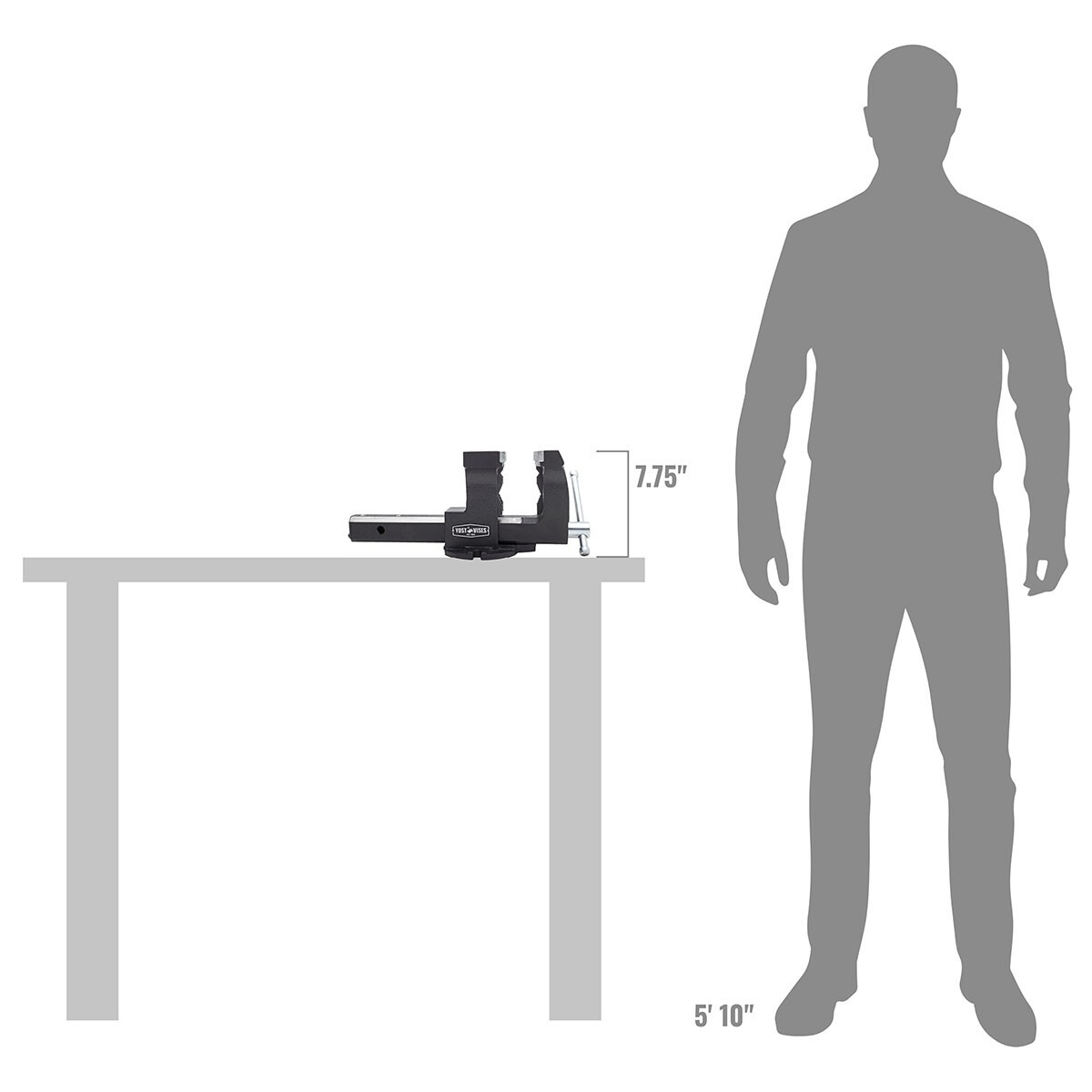 Yost RHV-6 6 inch Truck Hitch Receiver Vise