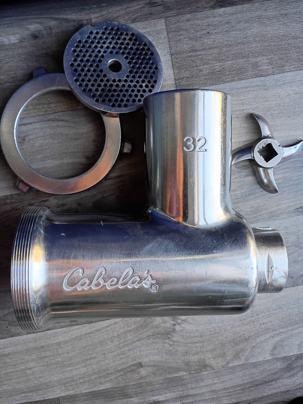 Grinder Head for Cabela's Carnivore 1-1/2HP #32 Grinder Parts Plate Knife