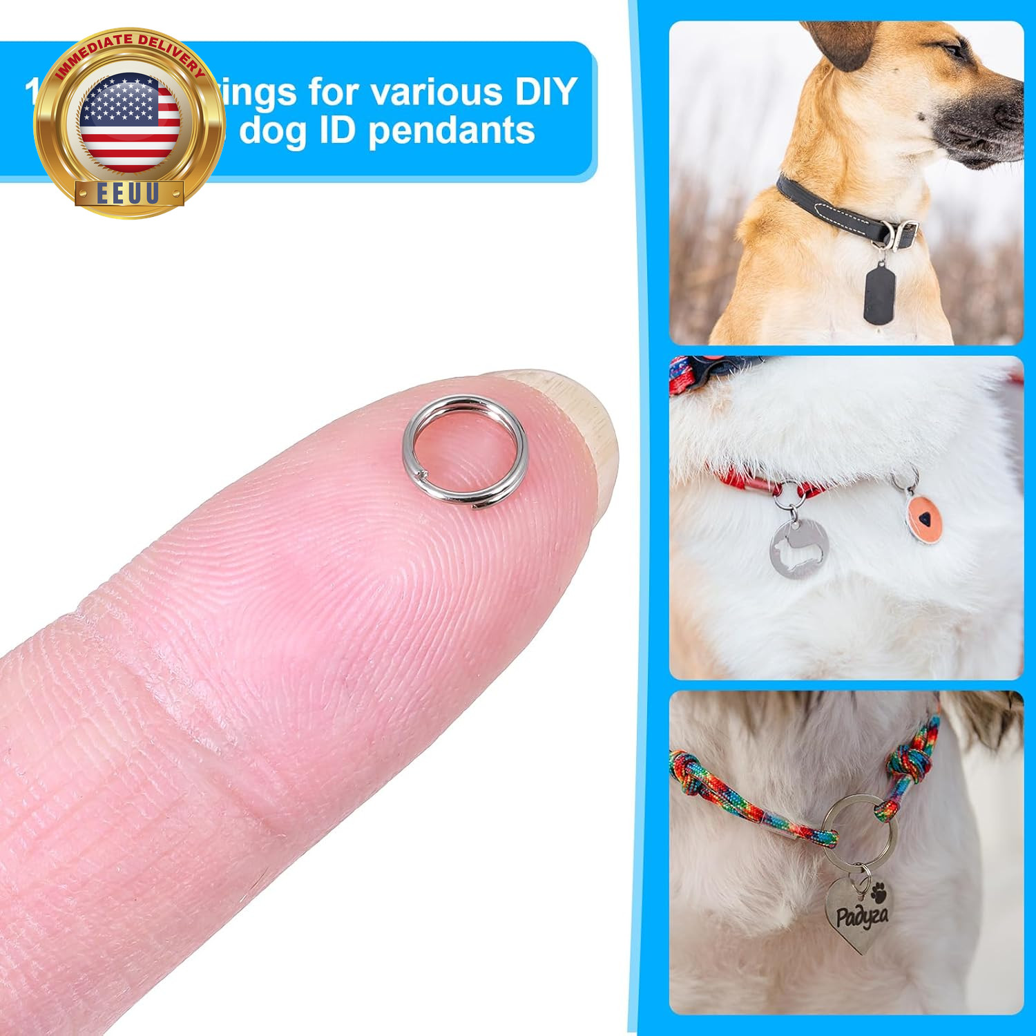 100 PCS Split Key Rings 6Mm, 0.23 Inches Mini Jump Rings, Stainless Steel, Doubl