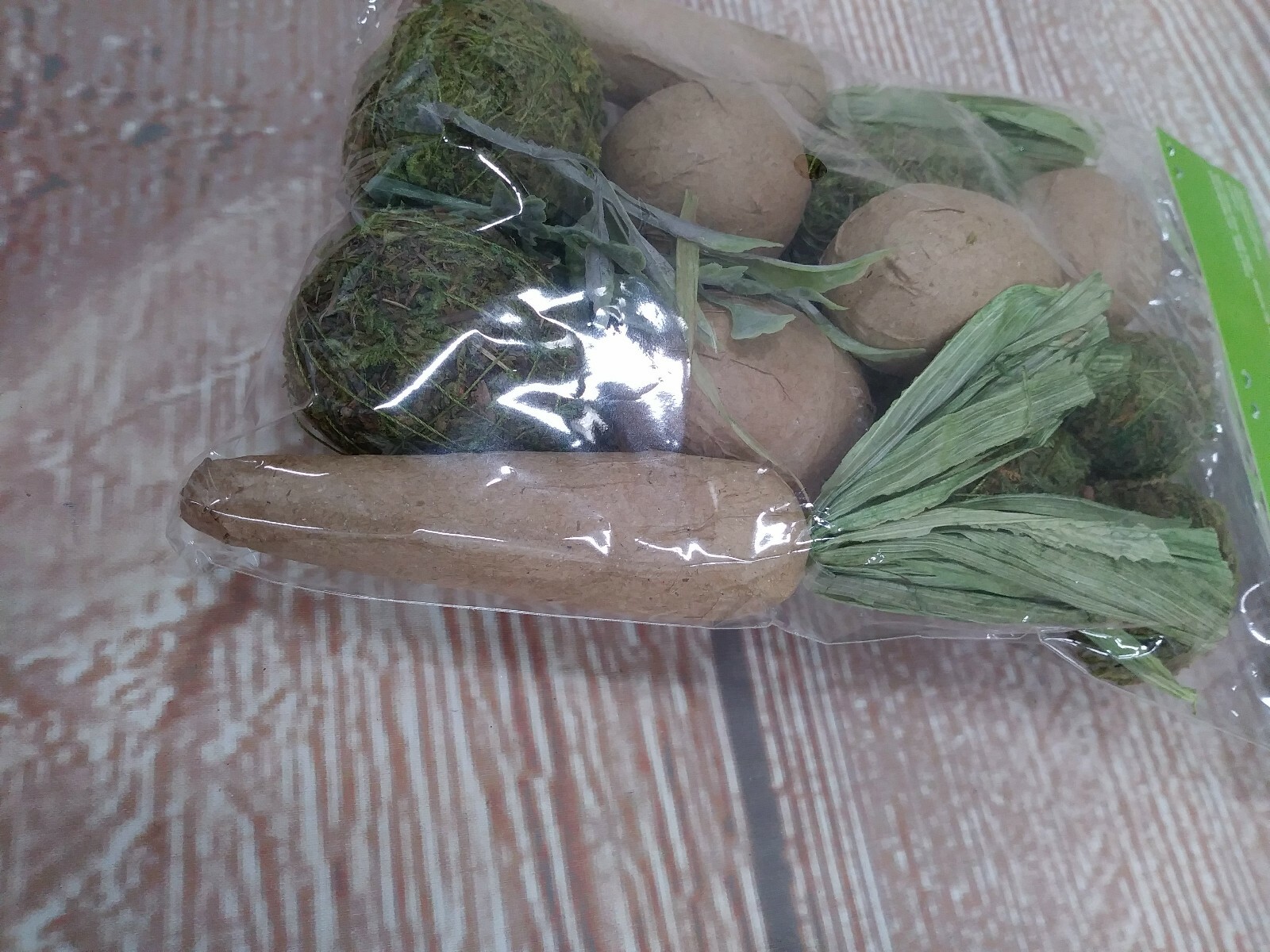 Moss Paper Mache Crafts Easter Carrots Eggs Filler Scatter Decor Earthy Natural