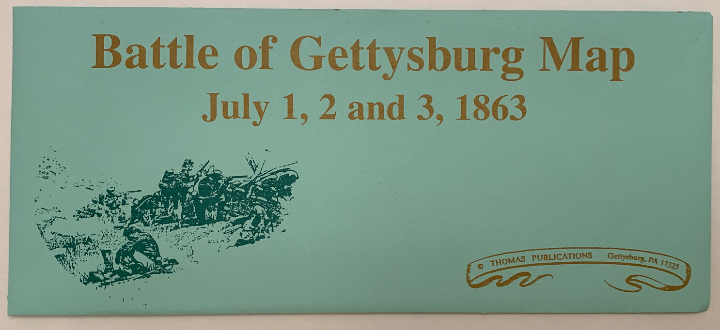 Battle Of Gettysburg Map - non parchment