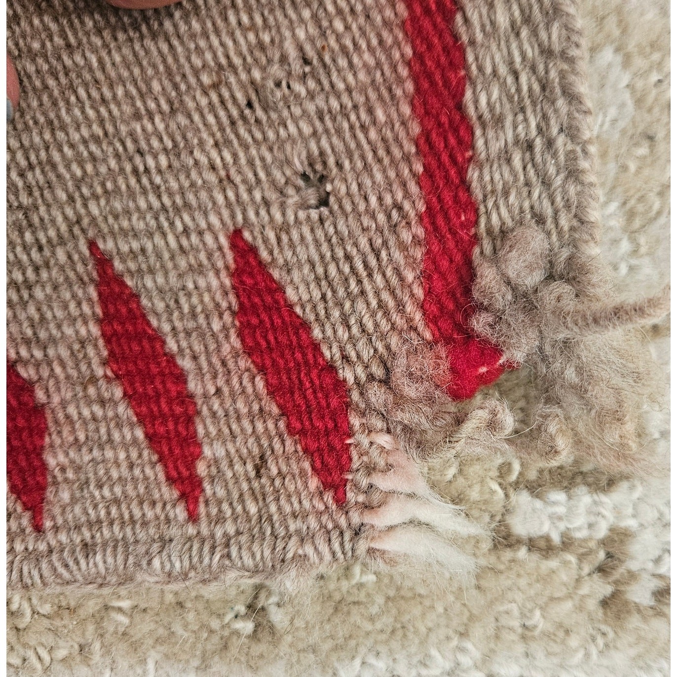 Authentic Early 1900's Navajo American Indian Rug, 24" x 36"