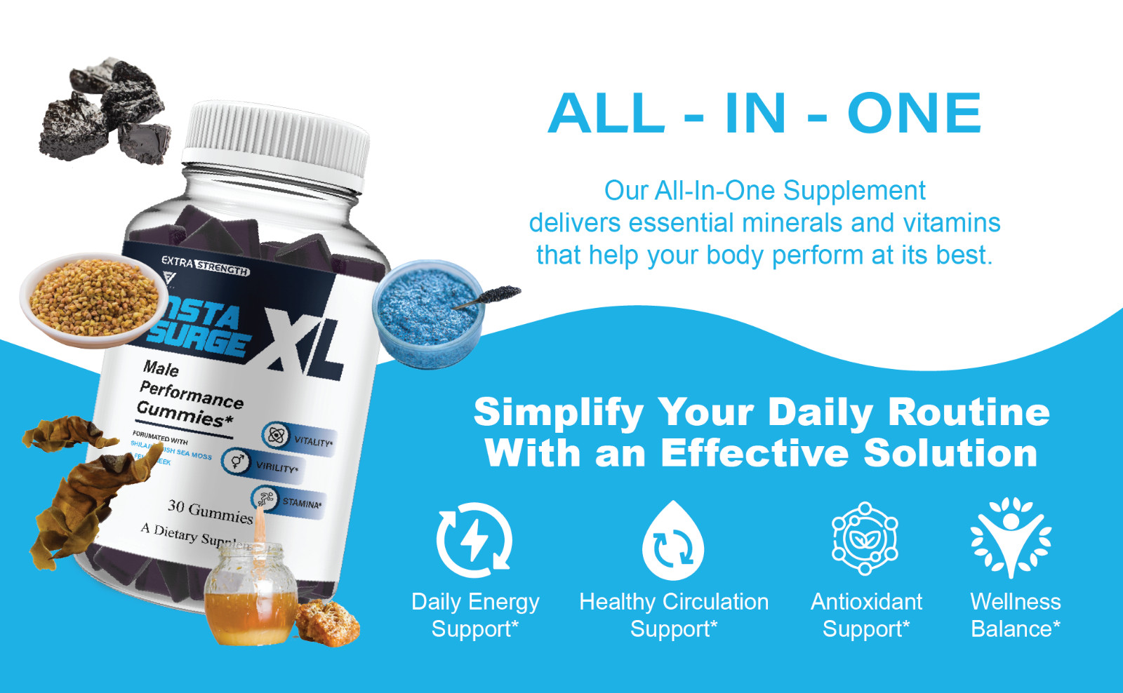 Insta Surge XL Performance, InstaSurgeXL Advanced Formula (30 gummies)